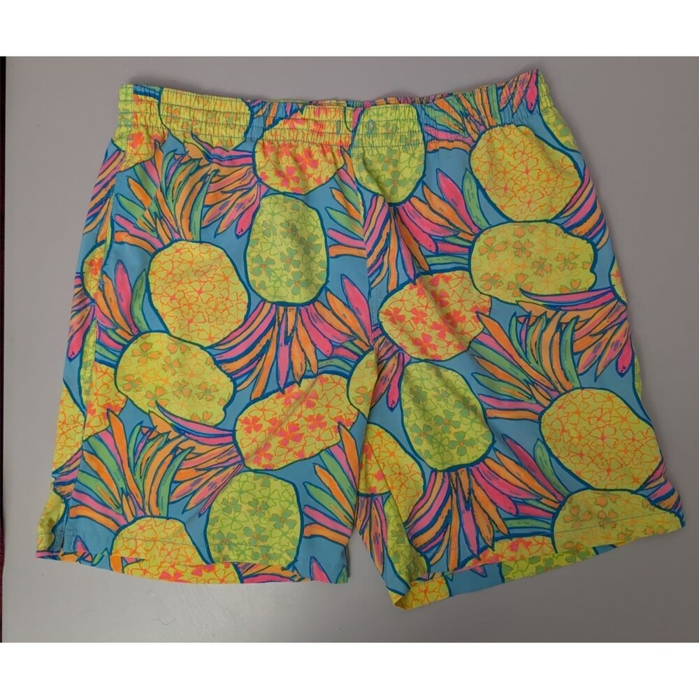 Chubbies Swim Trunks XL The Hooligans Neon Pineapple Flower Stretch Board Shorts